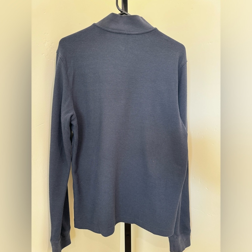 Men’s navy blue Perry Ellis sweater size medium - Picture 2 of 5